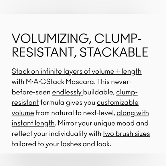 M•A•CSTACK Mascara | Superstack Mega Brush | Mac Cosmetics | Brand New - Picture 7 of 9